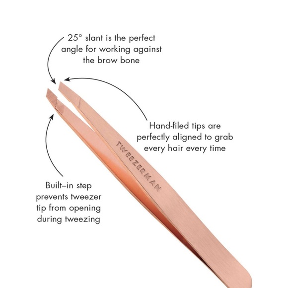 Tweezerman Rose Gold Tweezers - Picture 3 of 4